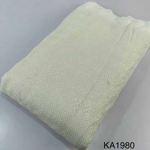 Dyeable Sequins Georgette Fabric-KA1980