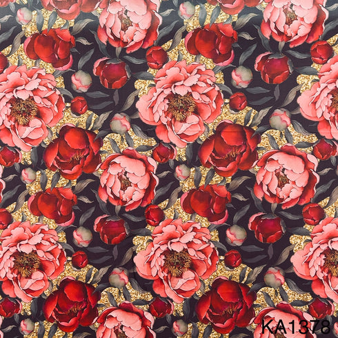 Printed Organza Fabric-KA1378