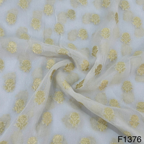 Dyeable Pure Banarasi Georgette Fabric-F1376