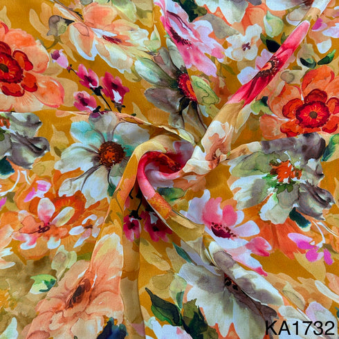 Printed Viscose Crepe Fabric-KA1732