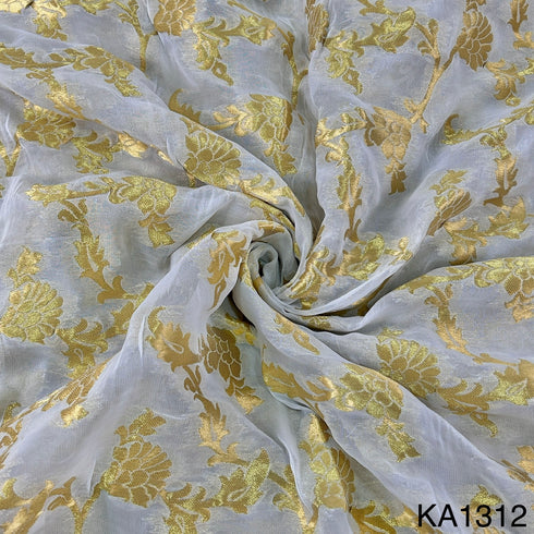 Dyeable Banarasi Georgette Fabric-KA1312