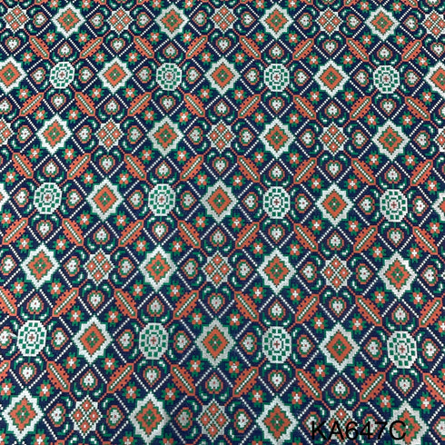 Banarasi Silk Brocade Fabric-KA647