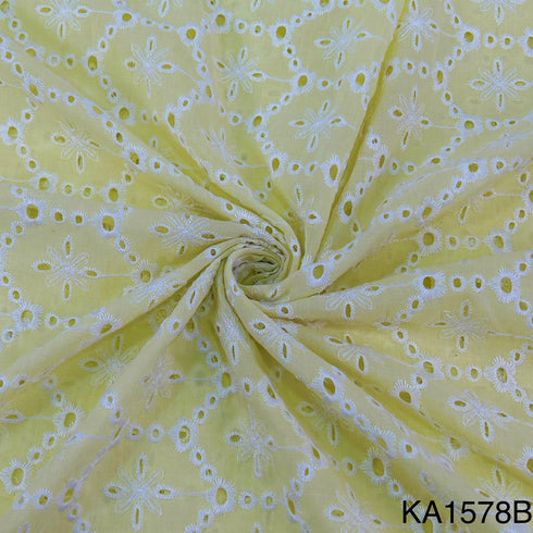 Embroidered Cotton Fabric-KA1578