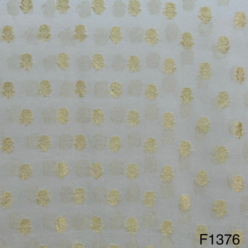 Dyeable Pure Banarasi Georgette Fabric-F1376