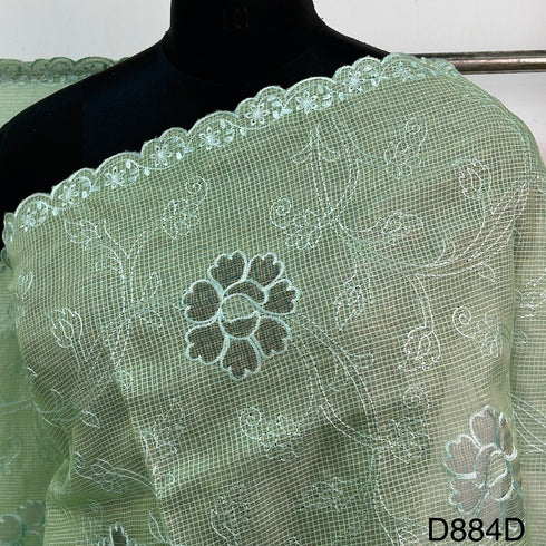 Embroidered Kota Cotton Dupatta-D884