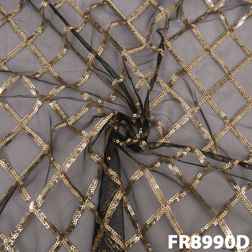 Sequins Net Fabric-FR8990