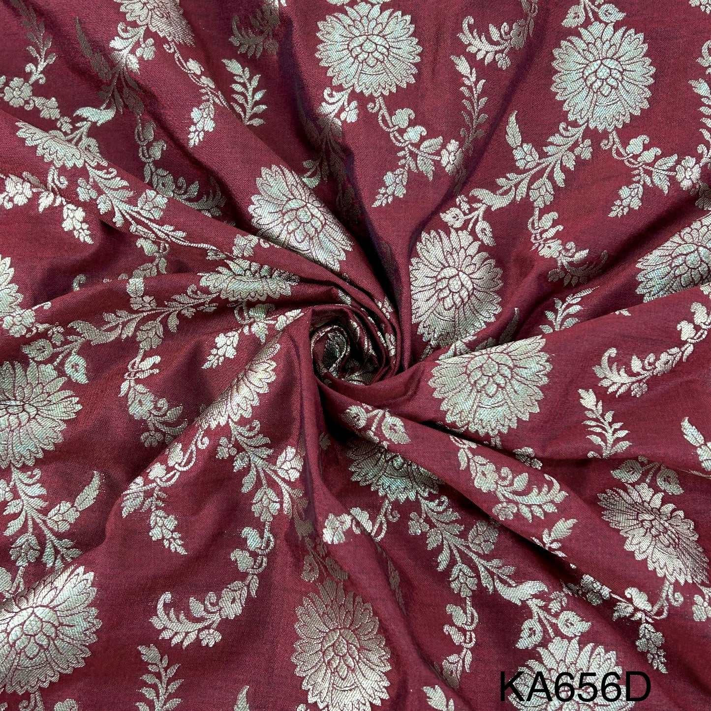 Banarasi Silk Brocade Fabric-KA656