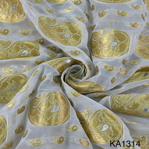 Dyeable Banarasi Georgette Fabric-KA1314