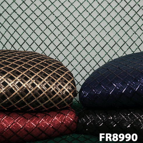 Sequins Net Fabric-FR8990