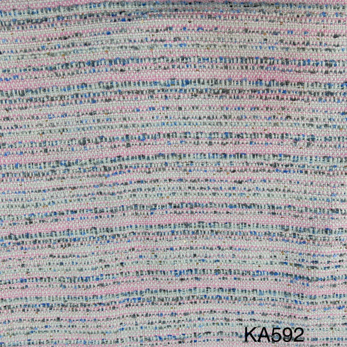 Imported Sequins Tweed Fabric-KA592