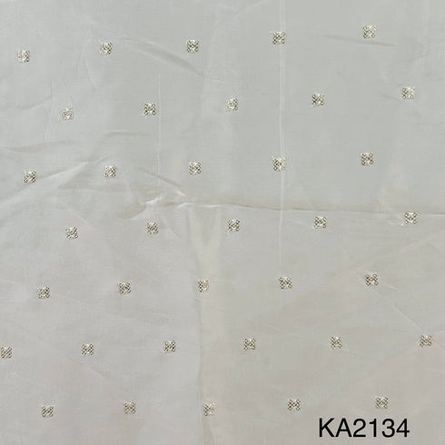 Dyeable Sequins Buti Opara Silk Fabric-KA2134