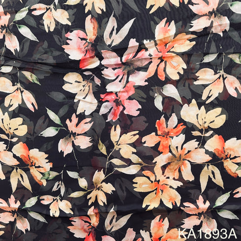 Printed Organza Fabric-KA1893