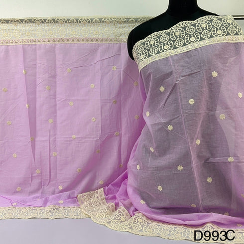 Embroidered Sequins Cotton Dupatta D-993