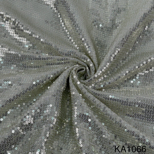 Dyeable Sequins Georgette Fabric-KA1066