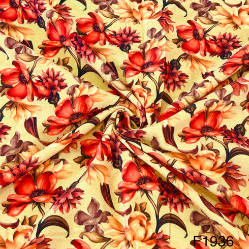 Printed Velvet fabric-F1936