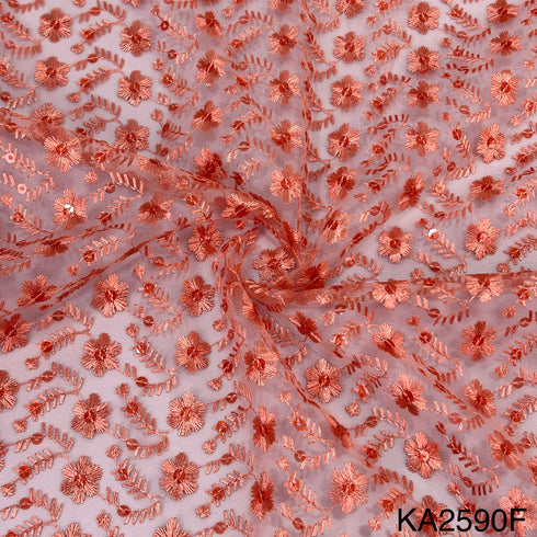 Thread Sequins Net Fabric-KA2590