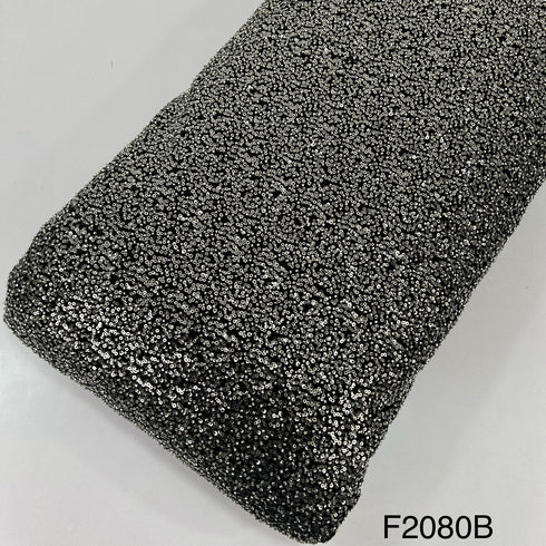 Cut Dana Work Sequins Embroidered Velvet Fabric-F2080