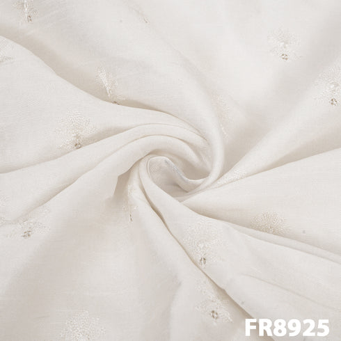 Embroidered Buta Monga Silk Fabric FR8925