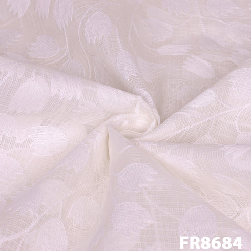 Embroidered Kota Cotton Fabric-FR8684