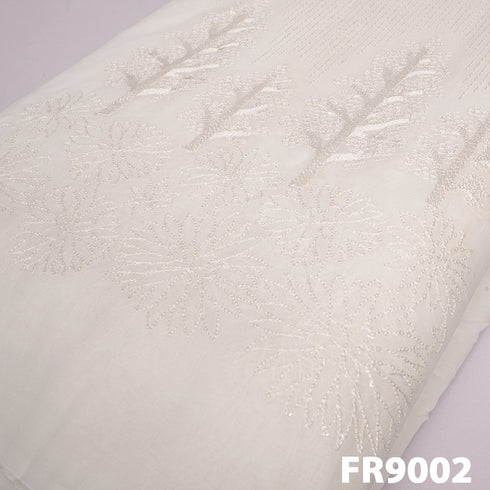 Dyeable Embroidered Sequins Georgette Kali-FR9002