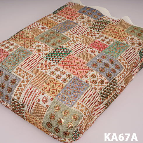 Heavy Embroidered Zari Sequins Georgette