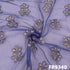 Embroidered Zari Sequins Net Fabric-FR9340