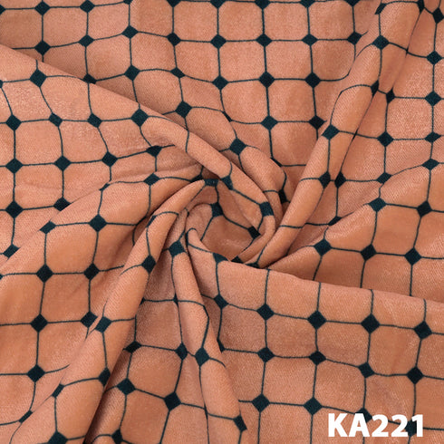 Printed Velvet Fabric-KA221