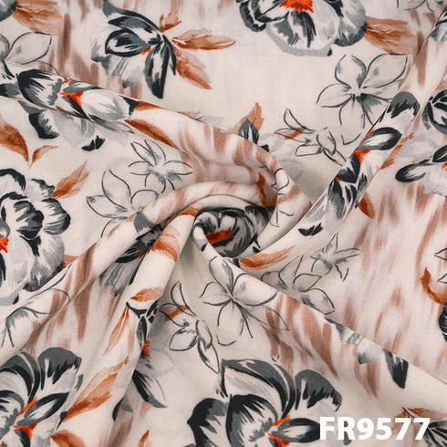 Printed Rayon Fabric-FR9577