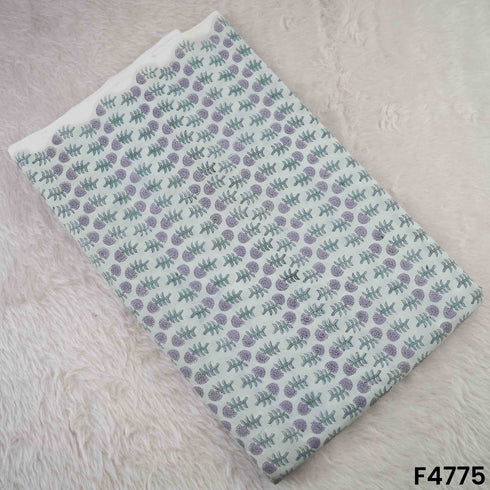 Flower Print Cambric Cotton Fabric- F4775