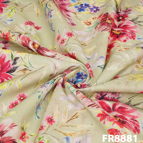 Printed Cambric Cotton Fabric-FR8881