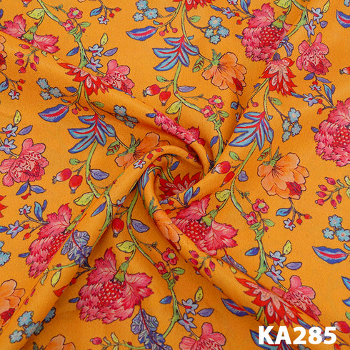 Printed crepe Fabric-KA285