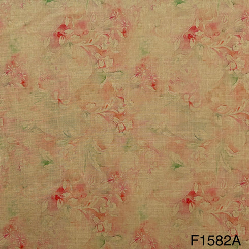 Printed Linen fabric-F1582