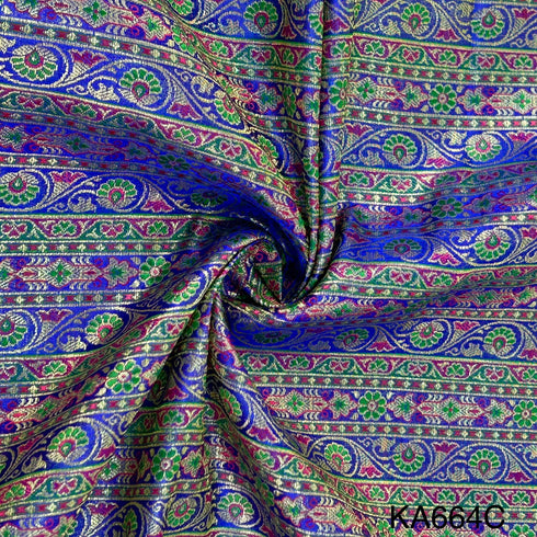 Banarasi Silk Brocade Fabric-KA664