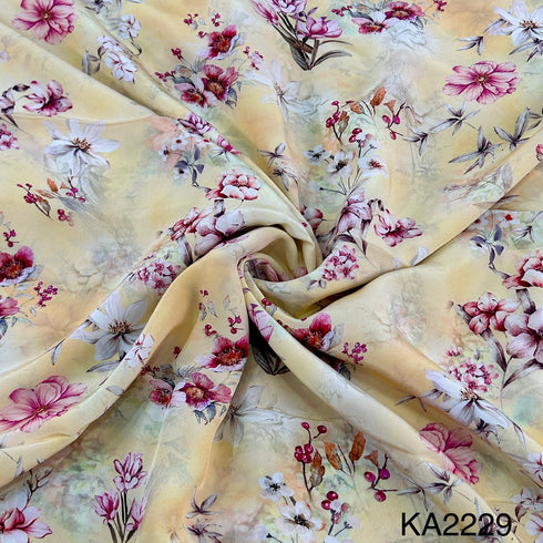 Printed Viscose Crepe fabric - KA2229
