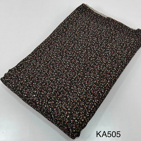 Embroidered Sequins Georgette Fabric-KA505