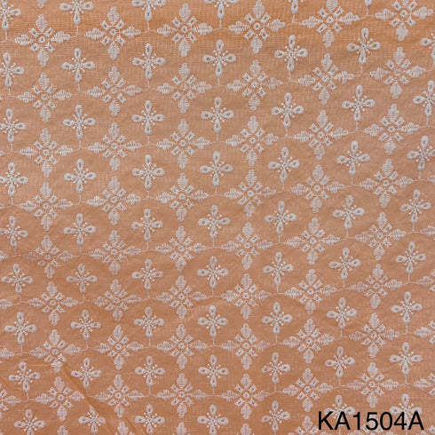Embroidered Kota Cotton Fabric-KA1504