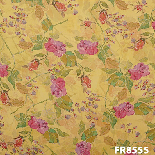 Printed Silk Organza Fabric-Fr8555