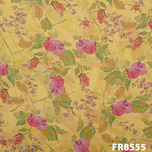 Printed Silk Organza Fabric-Fr8555