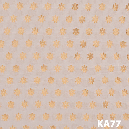 Dyeable Zari Georgette Fabric-KA77