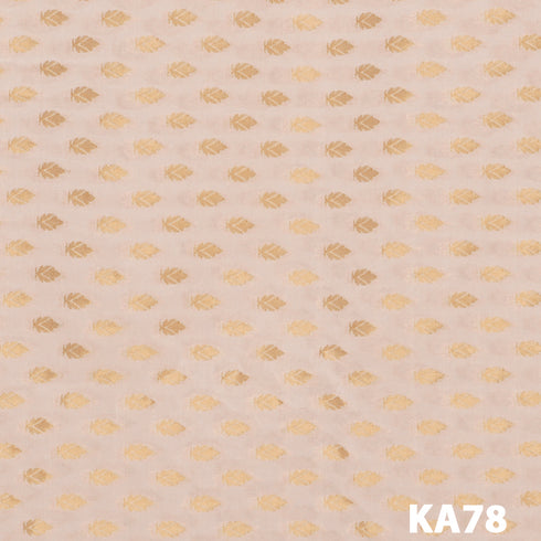Dyeable Zari Georgette Fabric-KA78