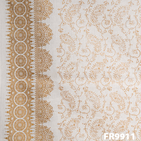 Handloom Cotton Gold Series Fabric-FR9911