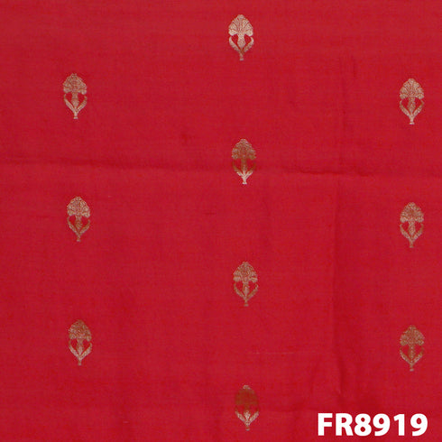Zari Buta Chanderi Silk Fabric-FR8919