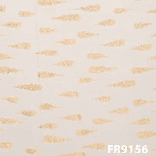 Dyeable Zari Buta Georgette Fabric-FR9156