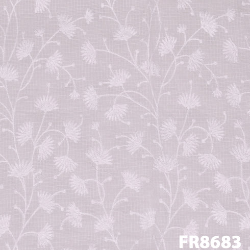 Embroidered Kota Cotton Fabric-Fr8683