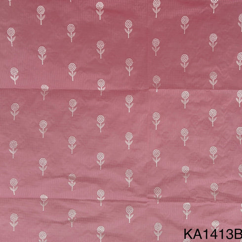 Embroidered Kota Cotton Fabric-KA1413
