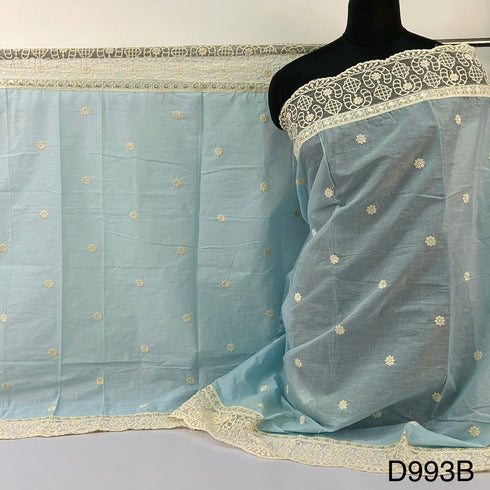 Embroidered Sequins Cotton Dupatta D-993