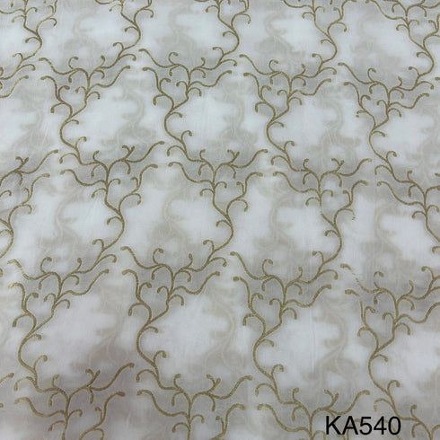 Dyeable Banarasi Georgette Fabric-KA540