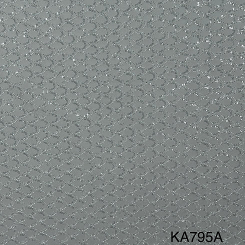 Imported Sequins Cut Dana Net Fabric - KA795