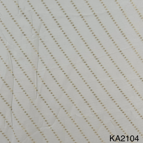 Dyeable Zari Georgette Fabric - KA2104