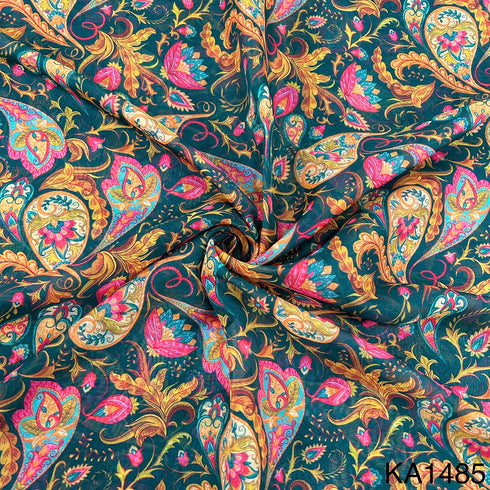 Printed Organza Fabric-KA1485
